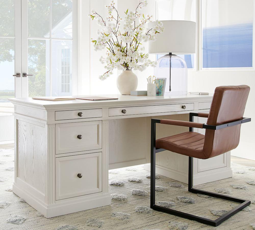 Hamptons white desk discount
